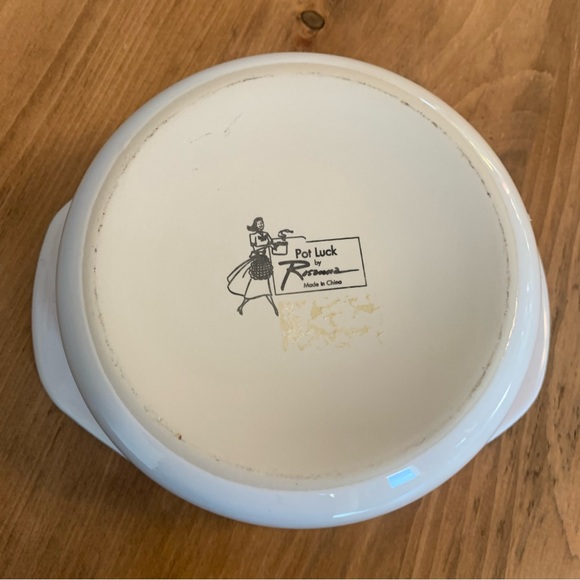 Vintage retro potluck by Rosanna macaroni cheese casserole dish with lid - Picture 14 of 16